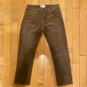 Current/Elliott Brown Corduroy Pants Classic Style